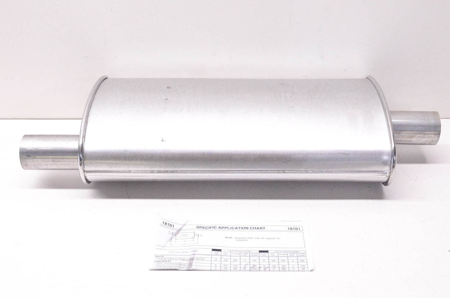 Walker 18101 Muffler for Chevy Olds Le Sabre Ram Van Custom Galaxie Pickup NOS