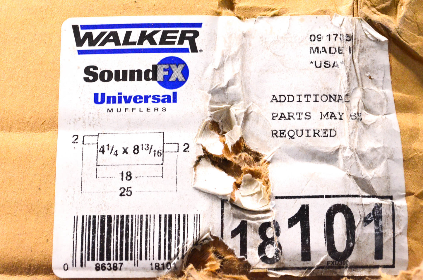 Walker 18101 Muffler for Chevy Olds Le Sabre Ram Van Custom Galaxie Pickup NOS