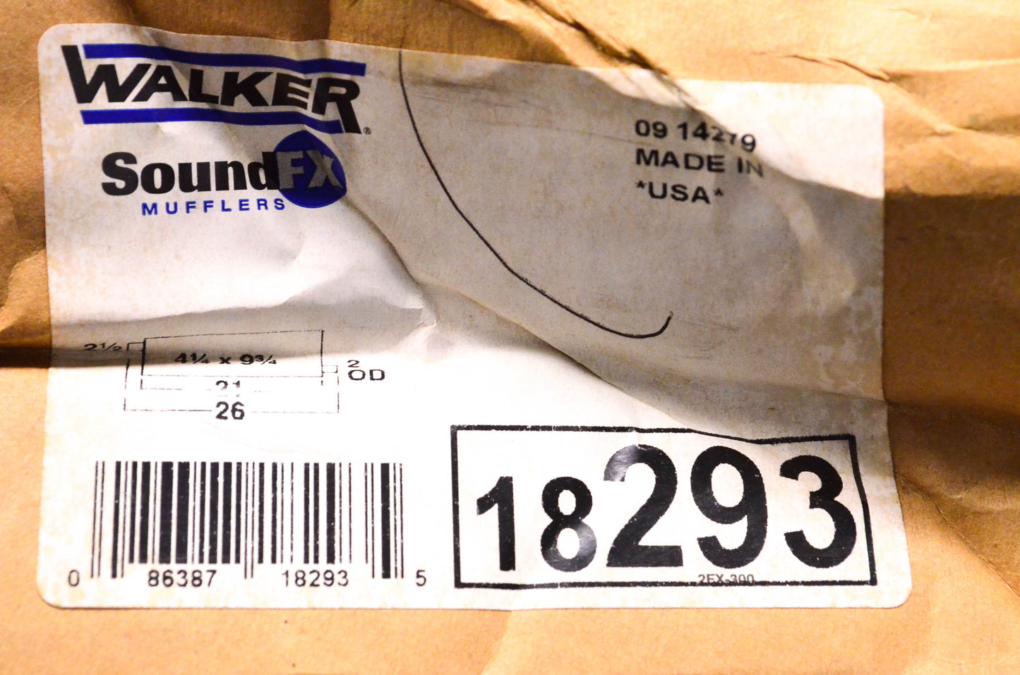 Walker 18293 Exhaust Muffler NOS