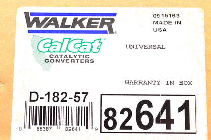 Walker 82641 Universal Catalytic Converter NOS