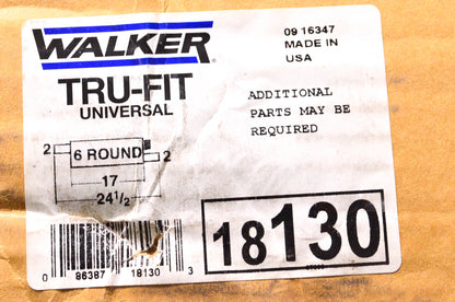 Walker 18130 Tru-Fit Universal Muffler NOS