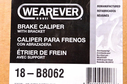 Wearever 18-B8062 Remanufactured Brake Caliper NOS