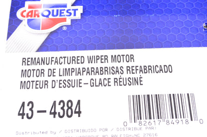 Carquest 43-4384 Remanufactured Wiper Motor NOS