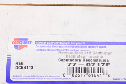 Carquest 77-0717F Remanufactured Engine Control Computer NOS