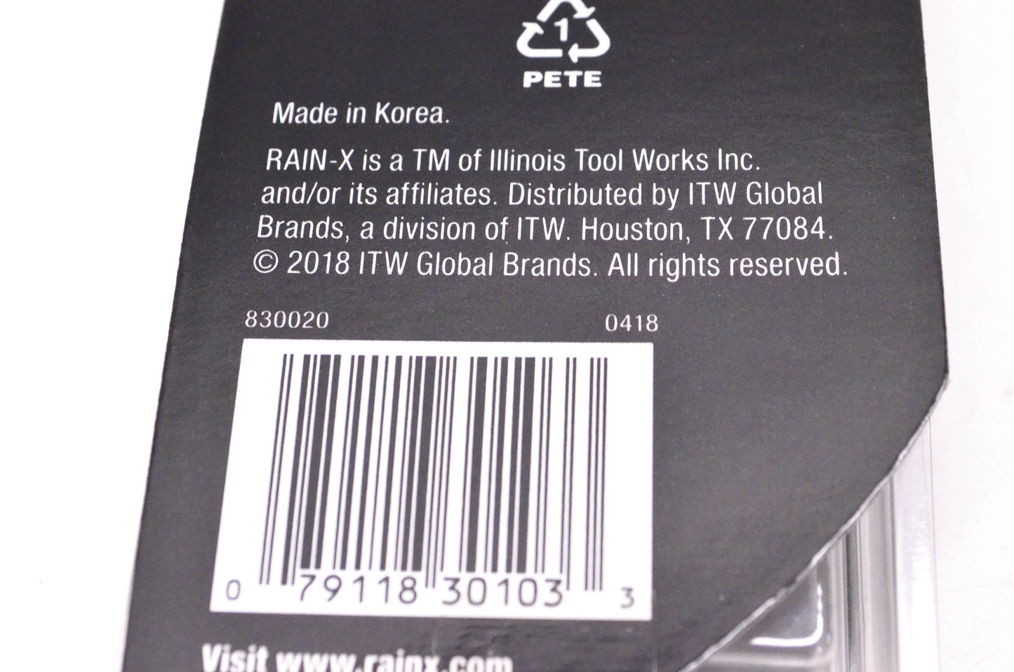 Rain-X 830020 20" Wiper Blade NOS