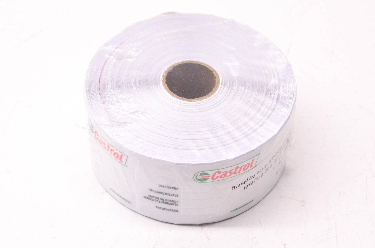 Castrol 29289.209.244 500 Count Castrol Oil Change Sticker NOS