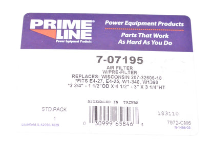 Prime Line 7-07195, 207-32606-18 Air Filter NOS