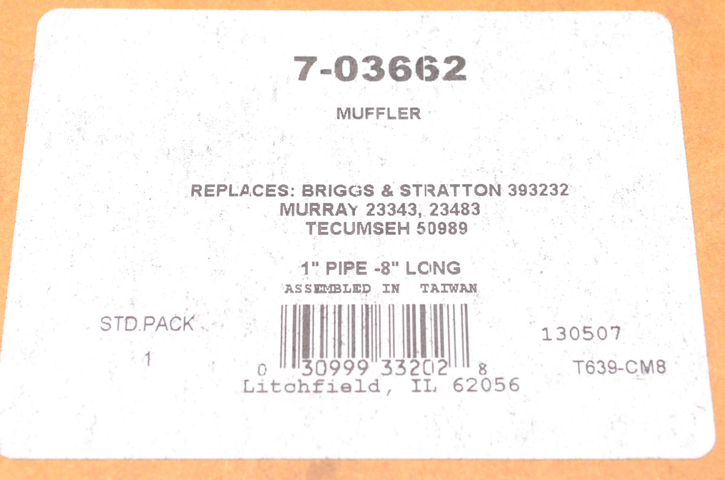 Prime Line 7-03662, 393292, 50989 Muffler NOS