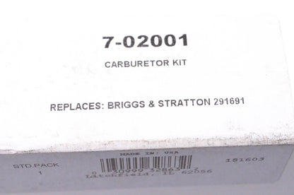 Prime Line 7-02001, 291691 Carburetor Kit NOS