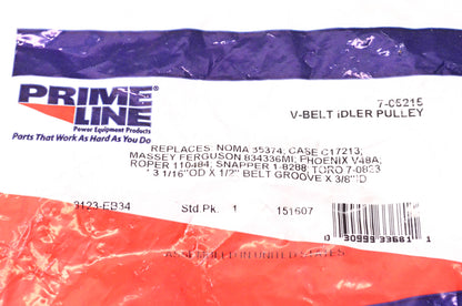 Prime Line 7-05215 V-Belt Idler Pulley NOS