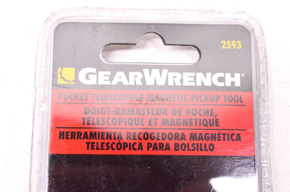 Gear Wrench 2593 Pocket Telescoping Magnetic Pickup Tool NOS