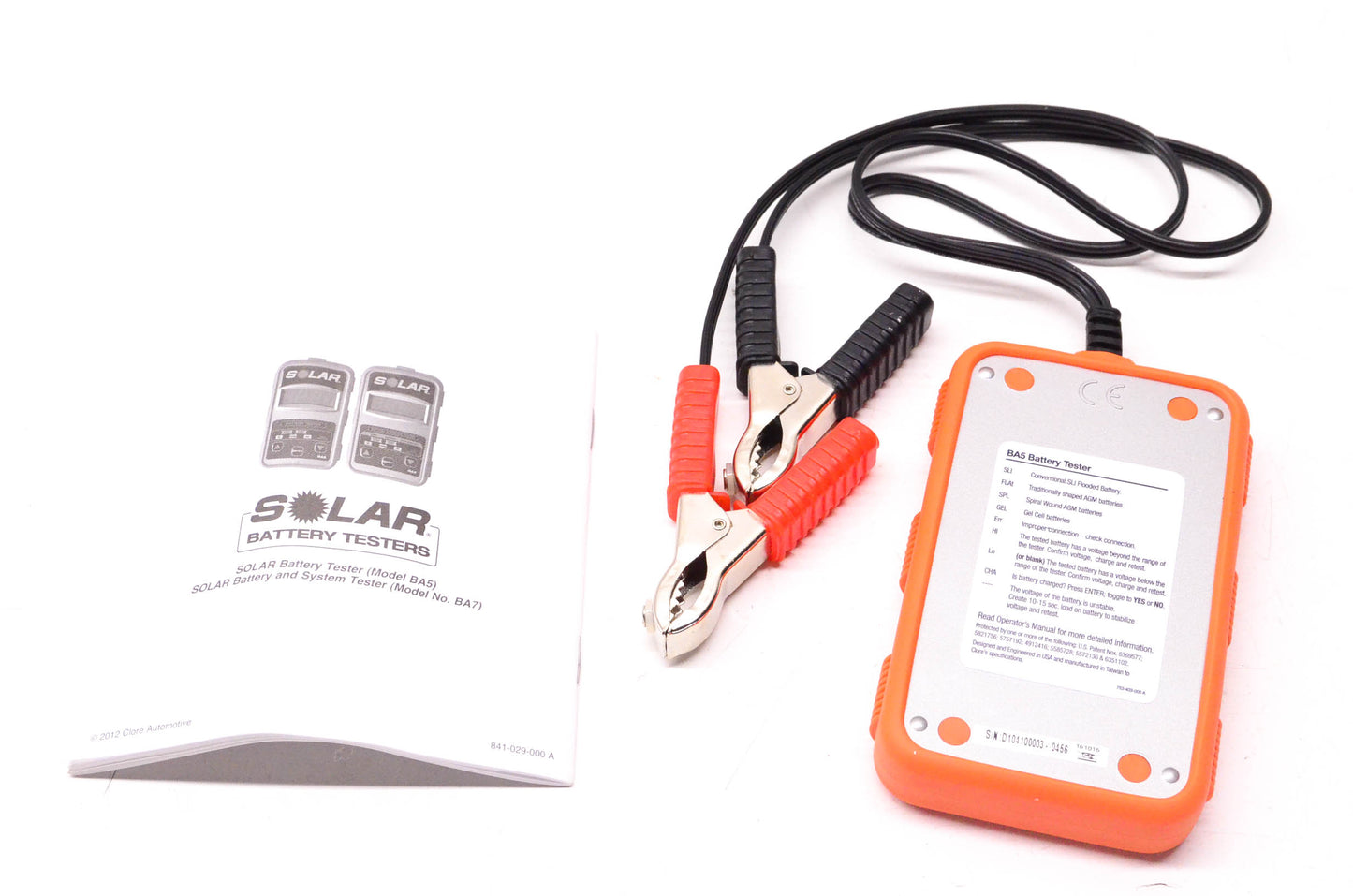 Solar 825-00-020, 10271021741 BA5 Digital 12V Battery Tester NOS