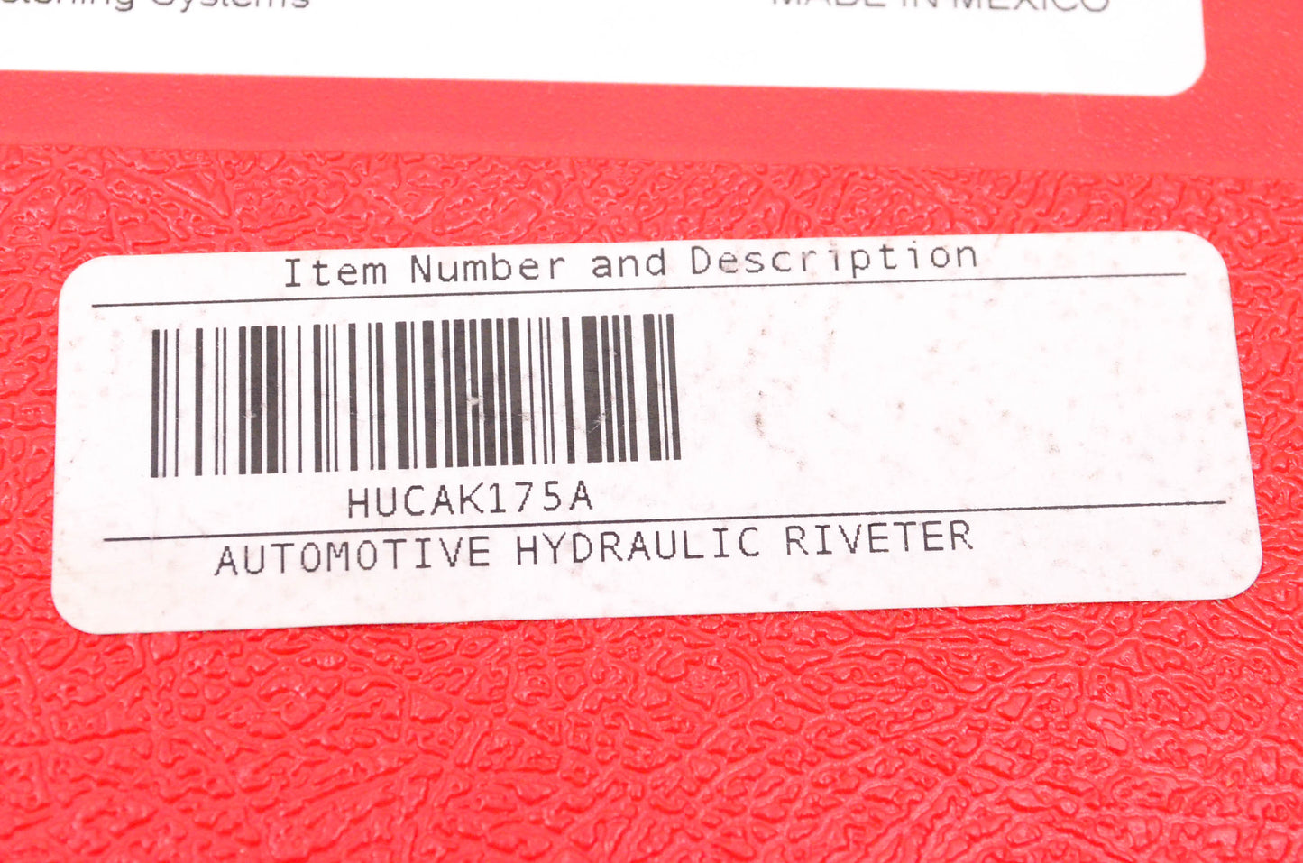 Huck HUCAK175A, HUCAK175A ZIN Automotive Hydraulic Riveter NOS