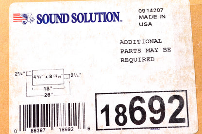 Walker 18692 Sound Solution Muffler NOS