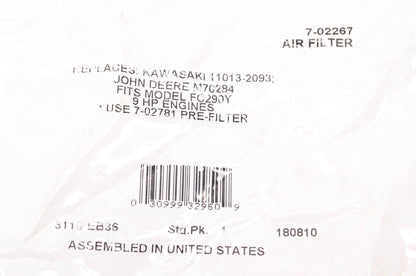 Prime Line 7-02267, 11013-2093, M70284 Air Filter NOS