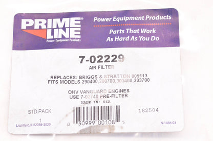 Prime Line 7-02229 Air Filter NOS