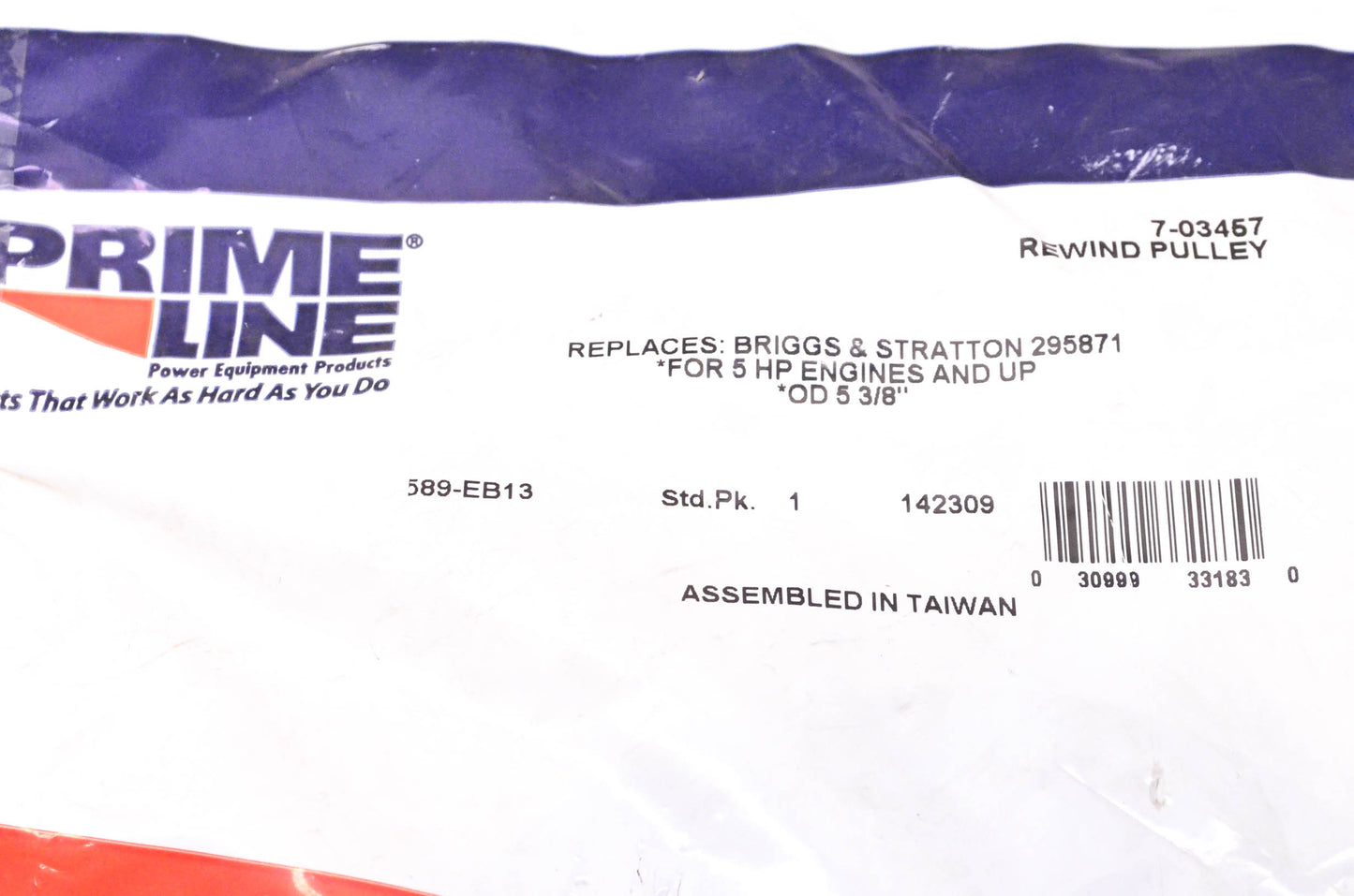 Prime Line 7-03457 Rewind Pulley NOS