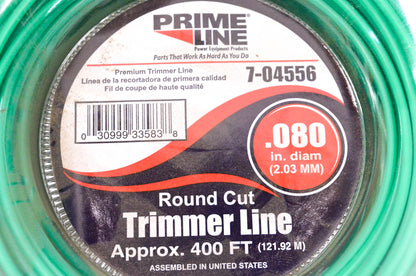 Prime Line 7-04556 .080" Diameter Round Cut Trimmer Line 400' Length NOS