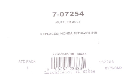 Prime Line 7-07254, 18310-ZH8-810 Muffler Assembly NOS