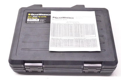 Gear Wrench 3886 40 Pc Metric Tap and Die Drive Tool Kit NOS