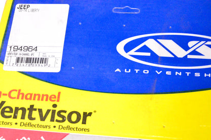 AVS 194964 In-Channel Ventvisor for Jeep Liberty NOS