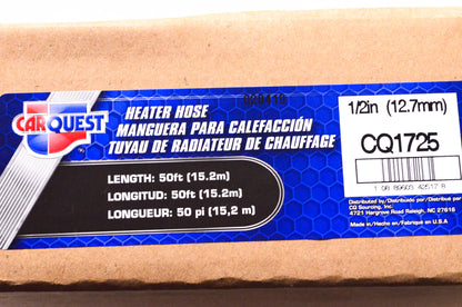 Carquest CQ1725 50' Heater Hose 1/2" Diameter NOS