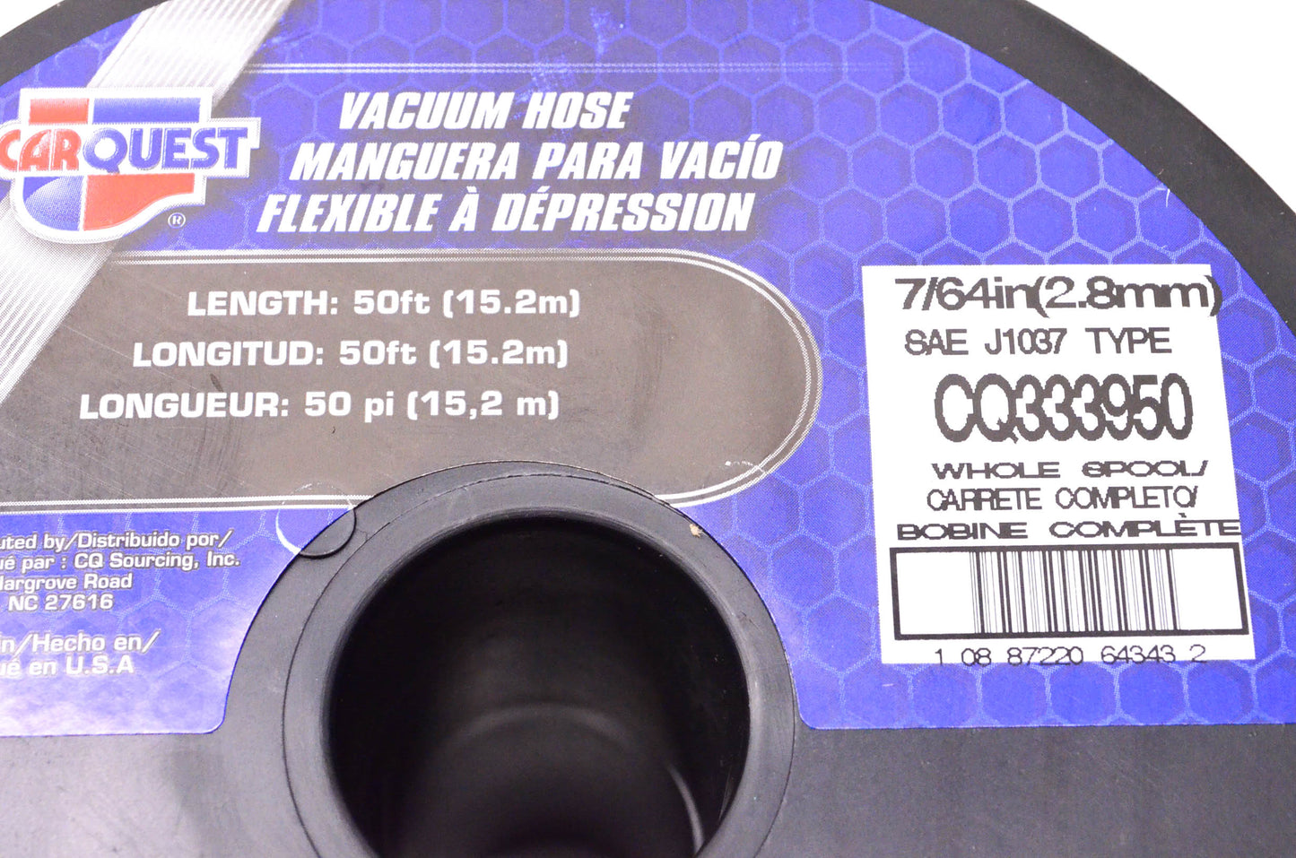 Carquest CQ333950 50' Vacuum Hose 7/64" Diameter NOS