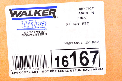 Walker 16167 Catalytic Converter NOS