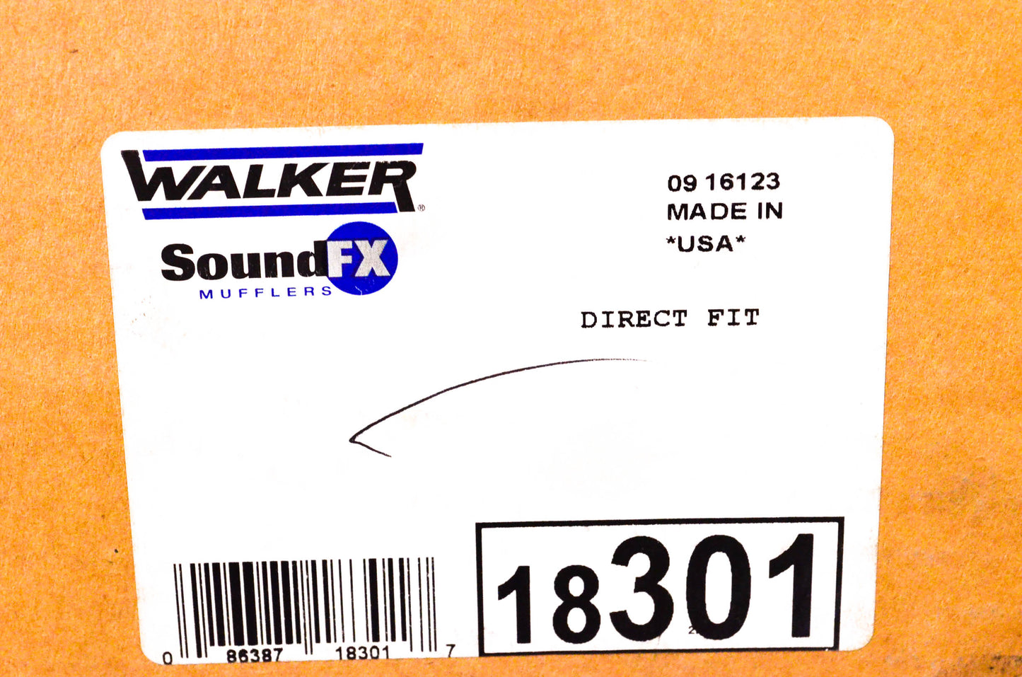 Walker 18301 Exhaust Muffler-Soundfx Direct Fit NOS