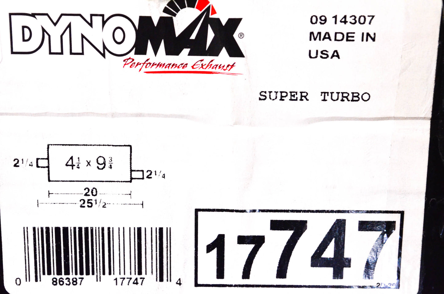 Dynomax 17747 Super Turbo Muffler for Jeep Grand Cherokee Wagoneer NOS