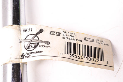 Performance Tool W11, 39564100222 25" 4-Way Lug Wrench NOS