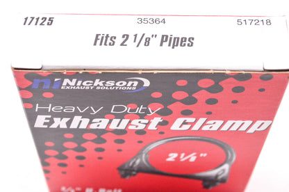 Nickson 17125, 35364, 517218 2 1/8" Heavy Duty Exhaust Clamp NOS