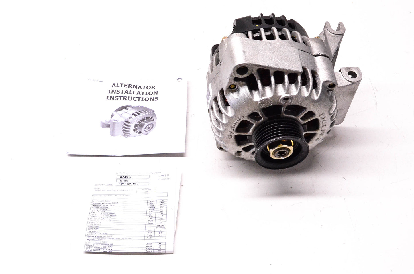 BBB Industries ERE 8249-7A, 8249-7 Remanufactured Alternator NOS