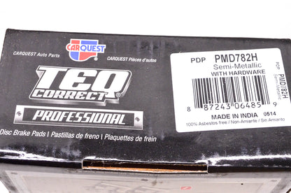 Carquest PMD782H Teq Correct Sem-Metallic Disc Brake Pad Kit NOS