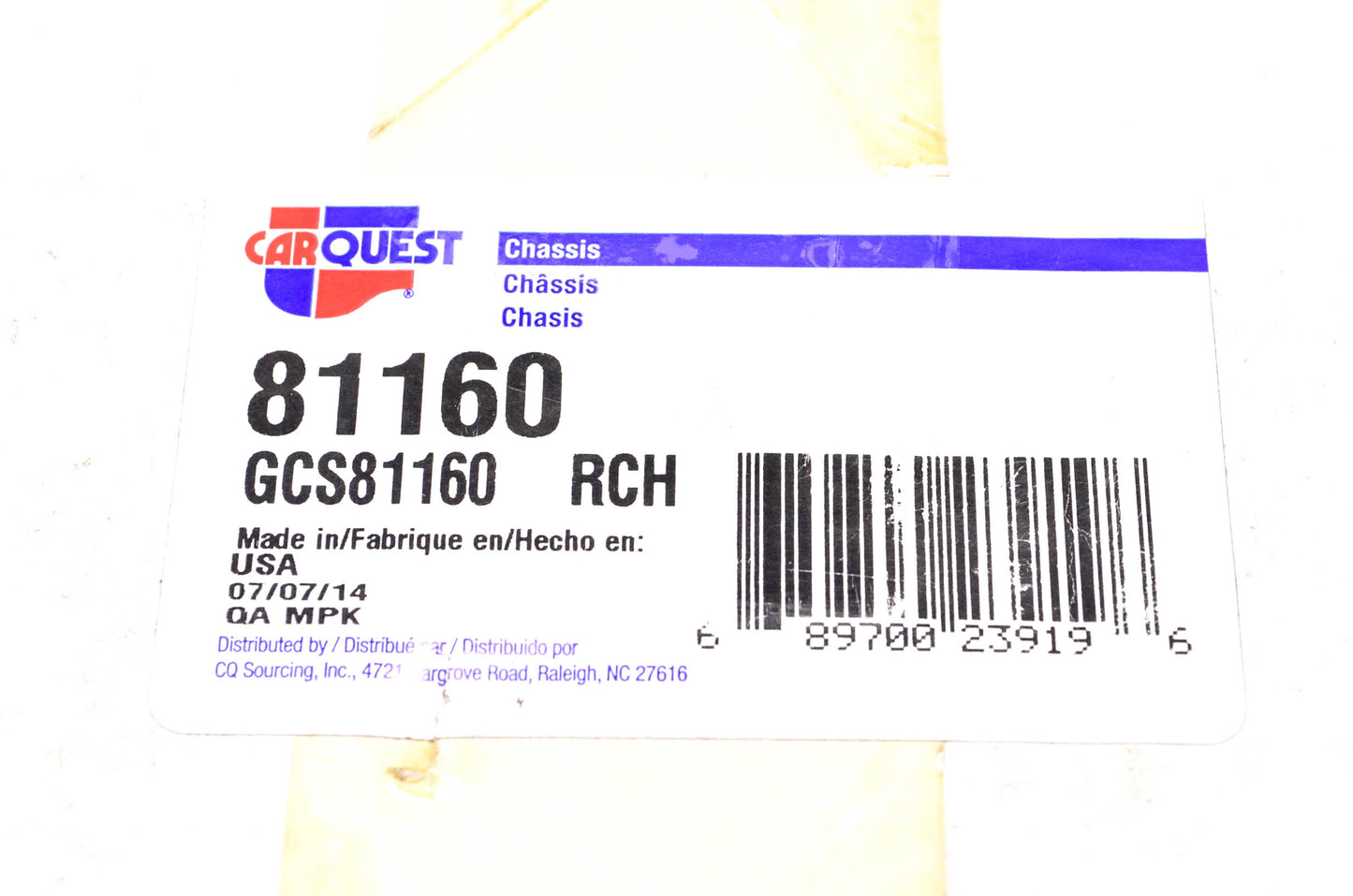 Carquest 81160 Coil Spring Kit NOS