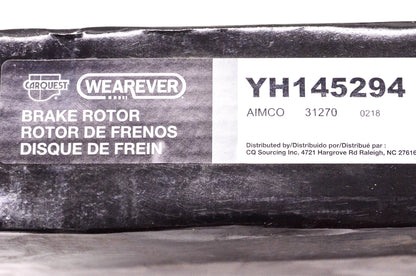 Wearever YH145294 Brake Rotor NOS