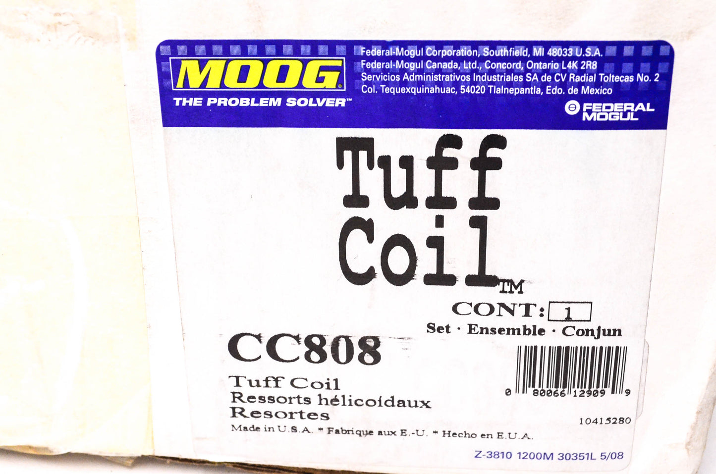 Moog CC808 Coil Spring Kit NOS