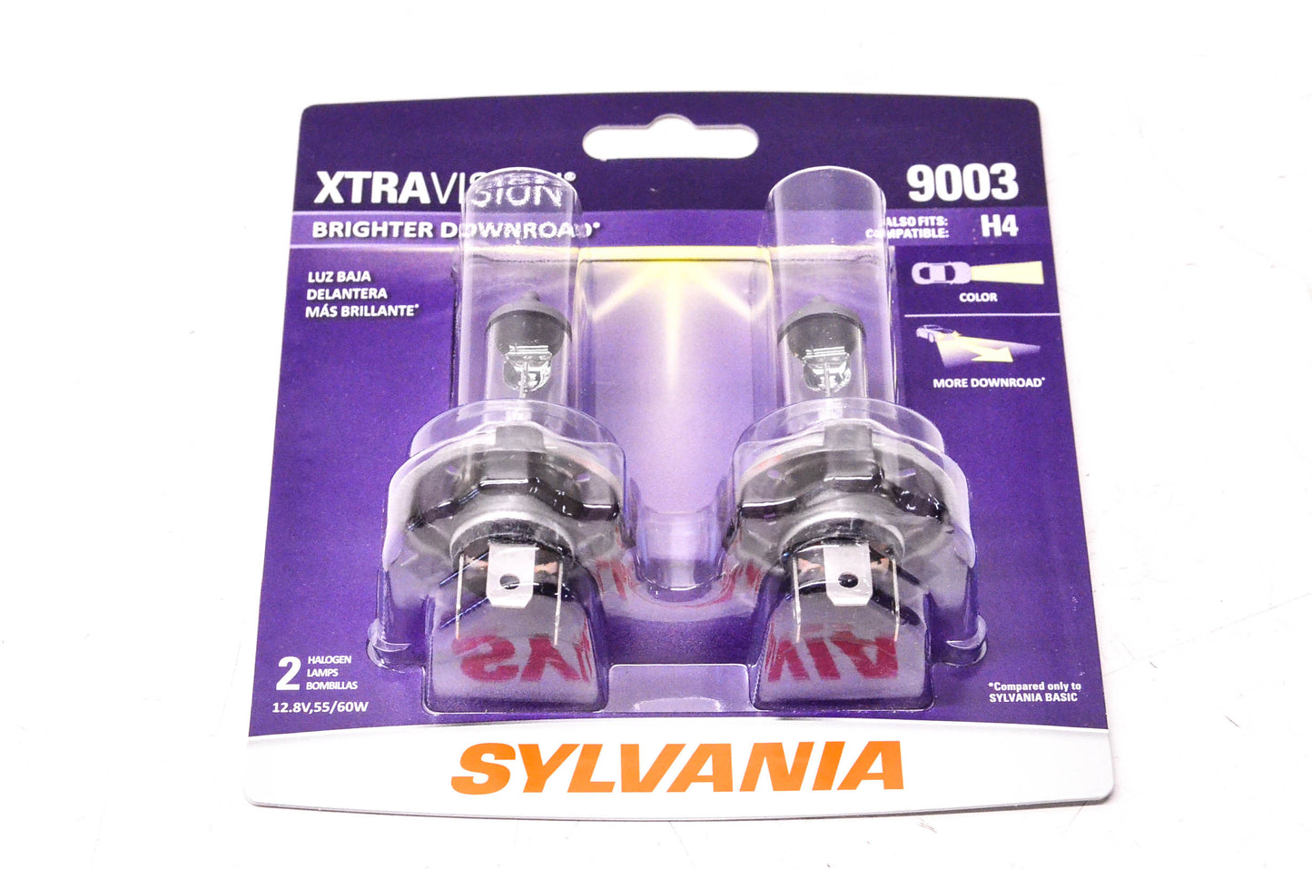 Sylvania 9003XV.BP2 Sylvania XtraVision Headlights Qty 2 NOS