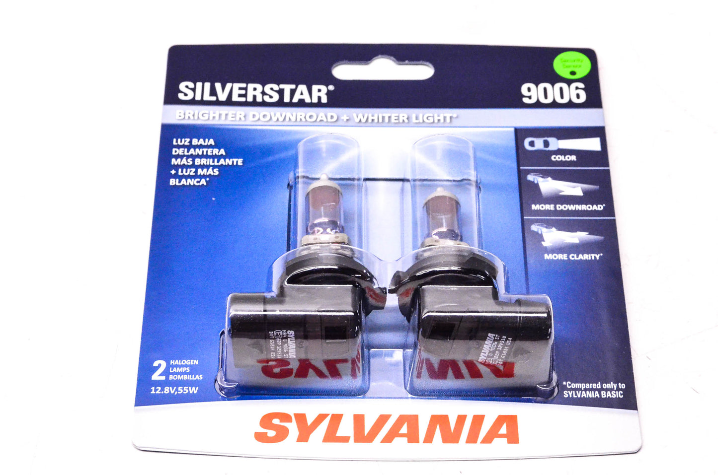Sylvania 9006ST.BP2 Sylvania Silverstar Headlights Qty 2 NOS