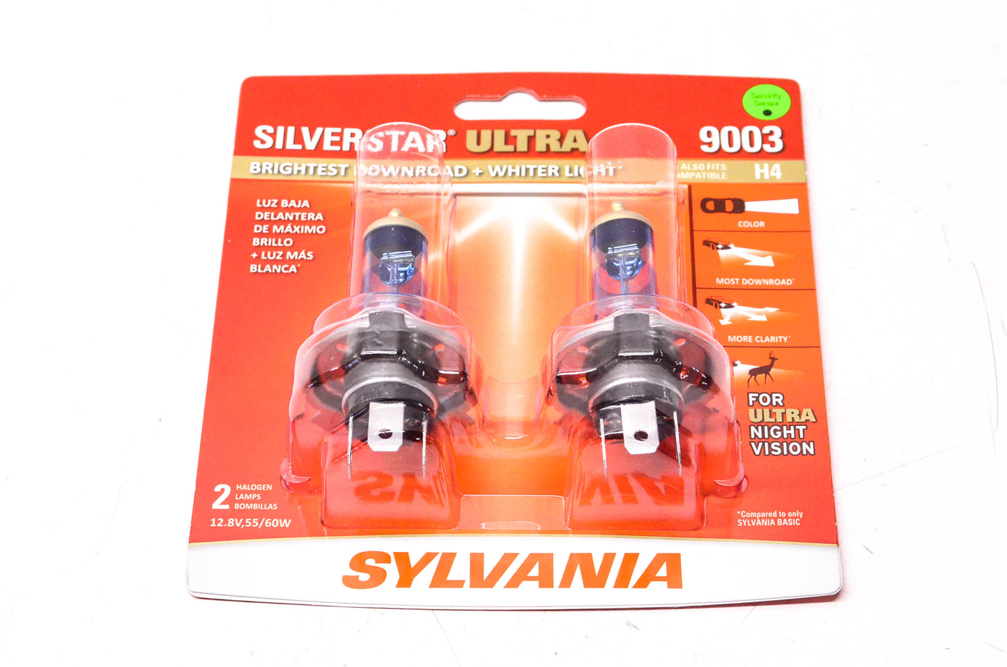 Sylvania 9003SU.BP2 Sylvania Silverstar Ultra Headlights Qty 2 NOS