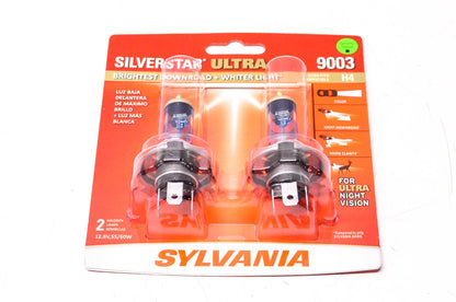 Sylvania 9003SU.BP2 Sylvania Silverstar Ultra Headlights Qty 2 NOS