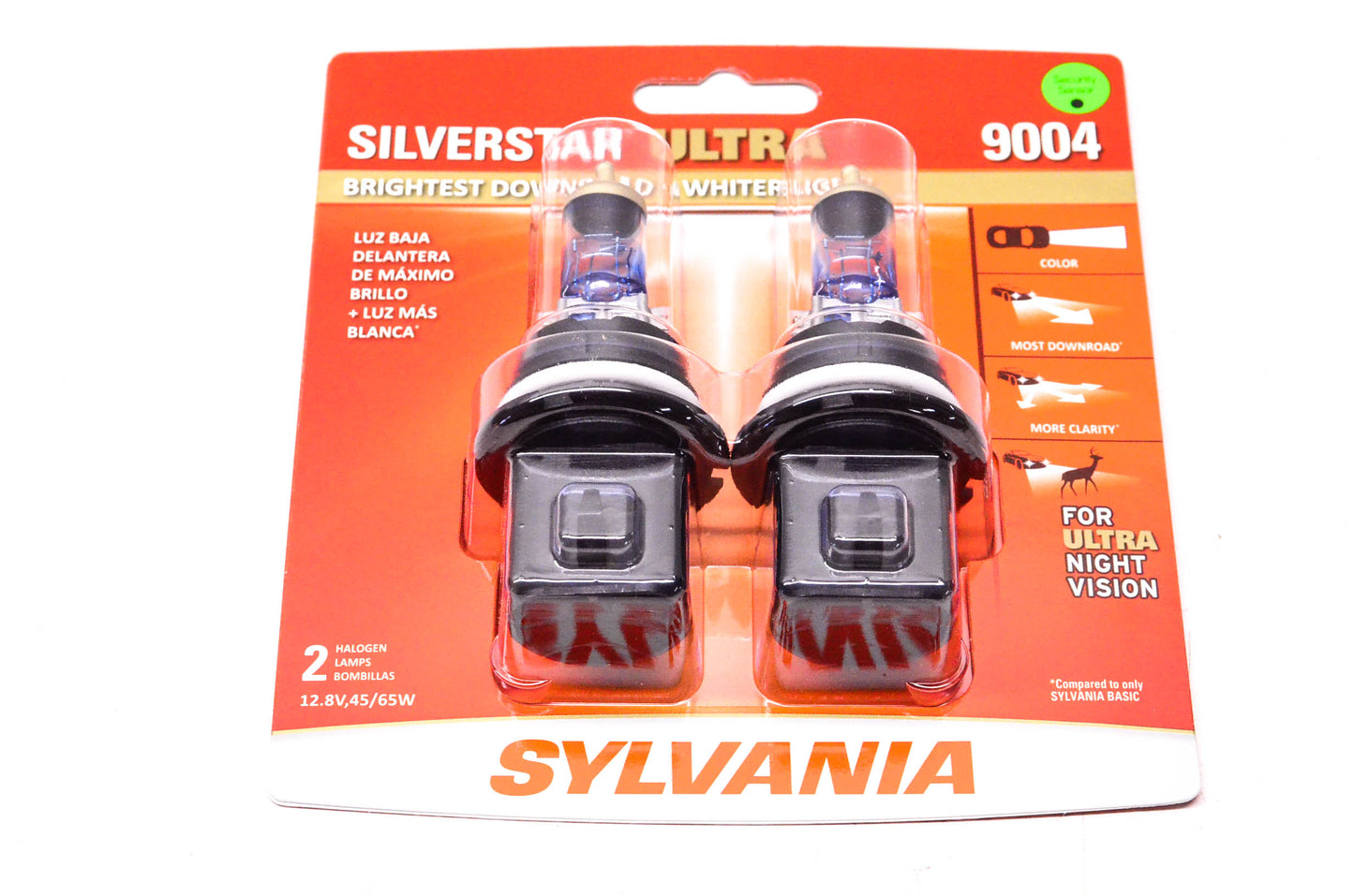 Sylvania 9004SU.BP2 Sylvania Silverstar Ultra Headlights Qty 2 NOS