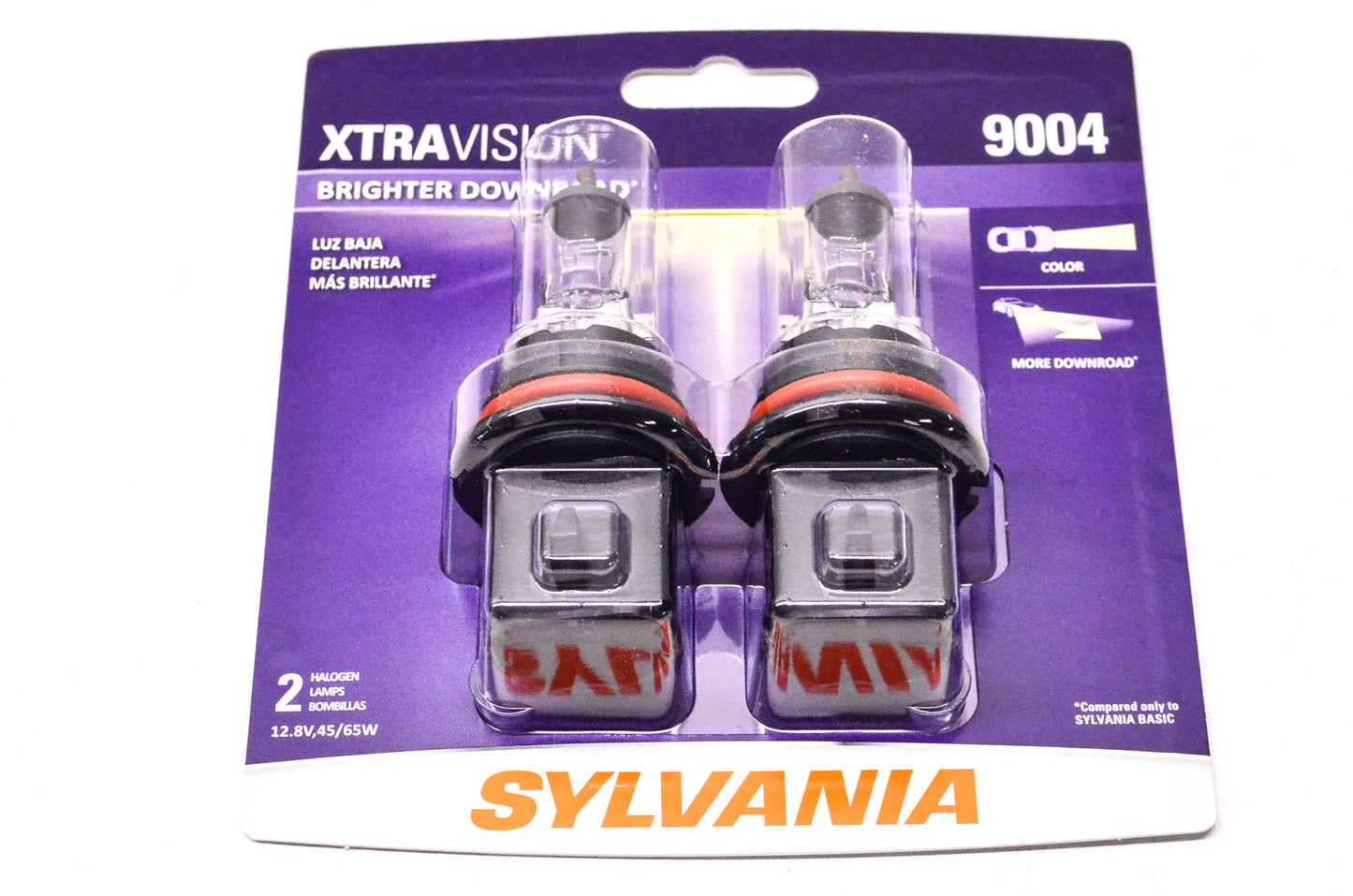 Sylvania 9004XV.BP2 Sylvania XtraVision Headlights Qty 2 NOS