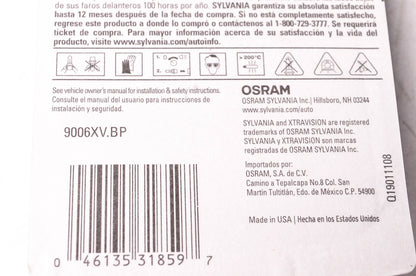Sylvania 9006XV.BP Sylvania XtraVision Headlight NOS