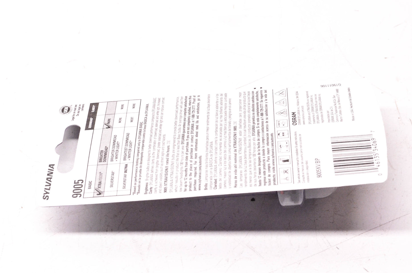 Sylvania 9005XV.BP Sylvania XtraVision Headlight NOS