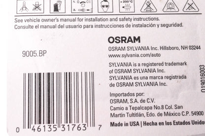 Sylvania 9005.BP Sylvania Basic Headlight NOS