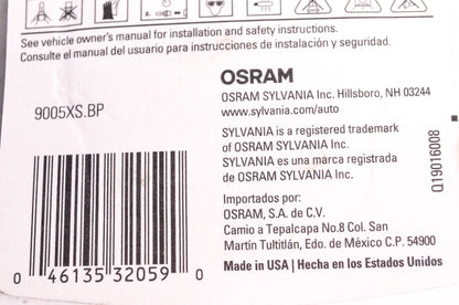 Sylvania 9005XS.BP Sylvania Basic Headlight NOS