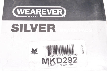 Wearever MKD292 Wearever Silver Brake Pad Kit NOS