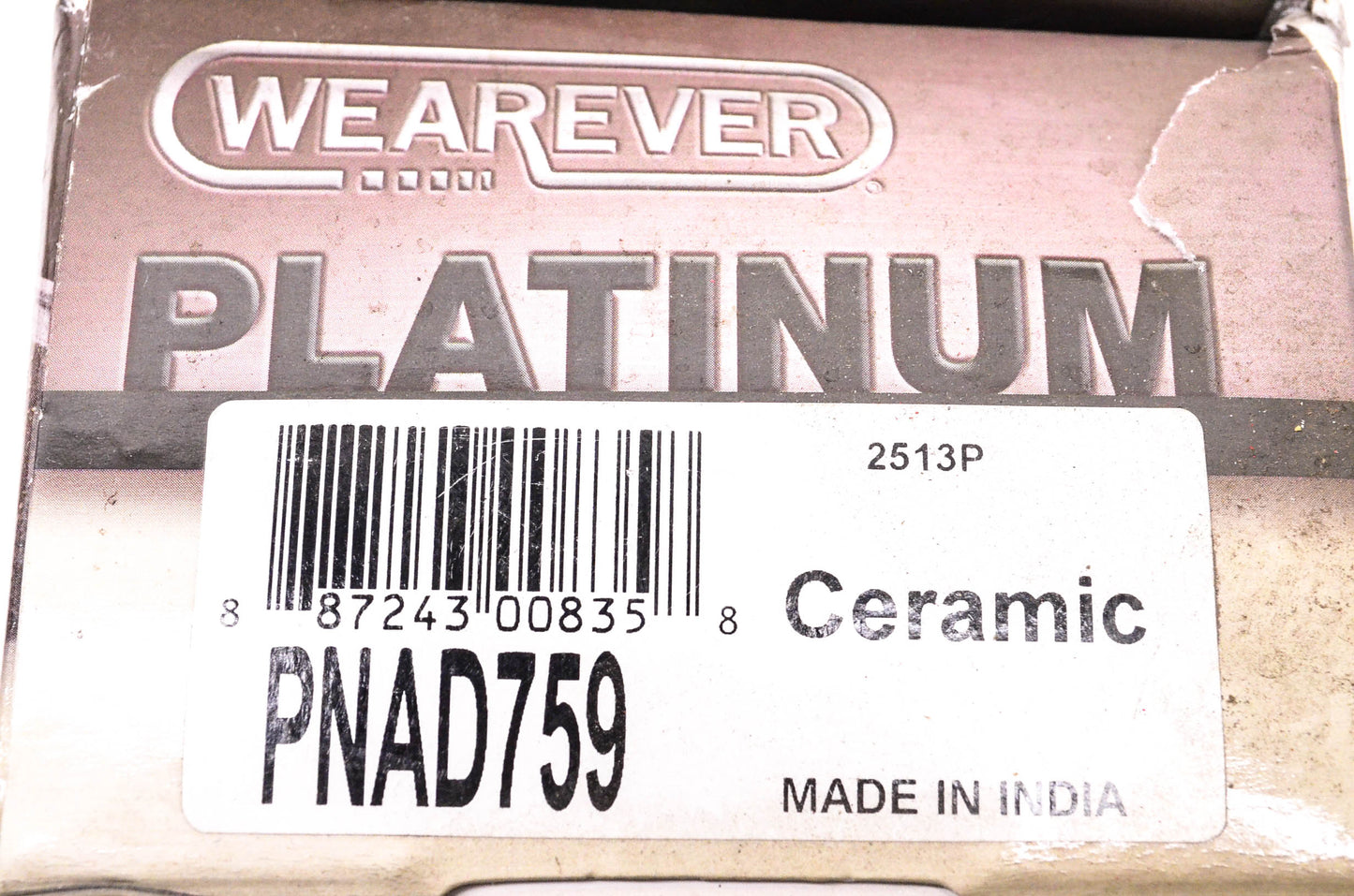 Wearever PNAD759 Wearever Silver Brake Pad Kit NOS