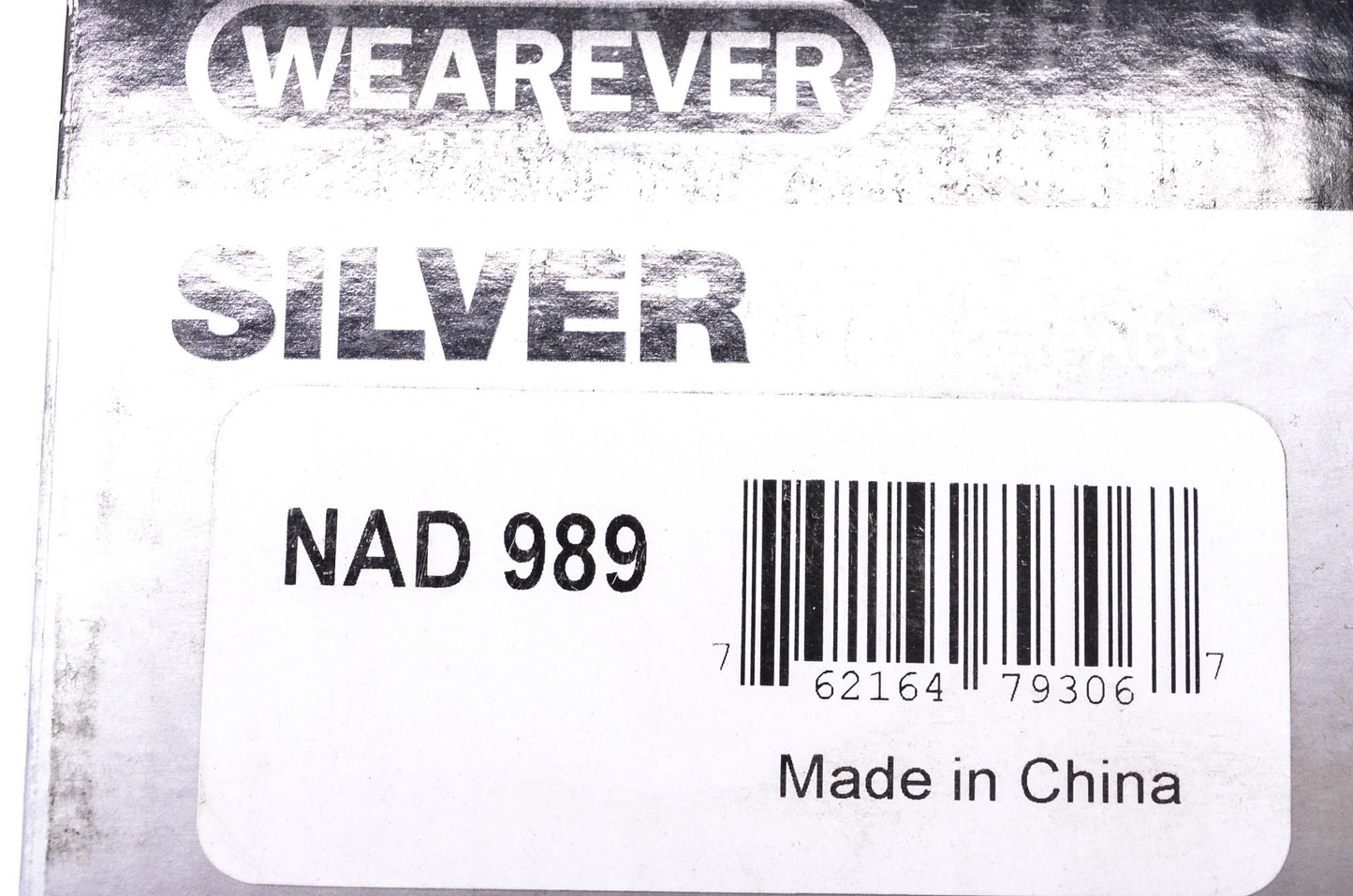 Wearever NAD989 Wearever Silver Brake Pad Kit NOS